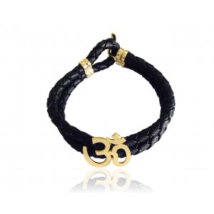 Gold Aum Bracelet for Men