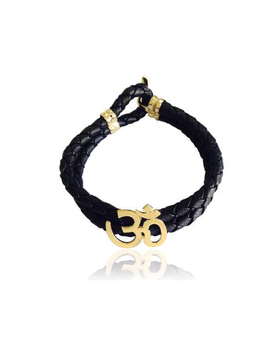 Gold Aum Bracelet for Men