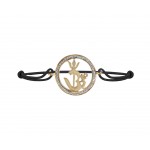 Om Shakti Gold & Diamond Bracelet