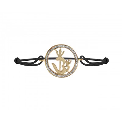 Om Shakti Gold & Diamond Bracelet