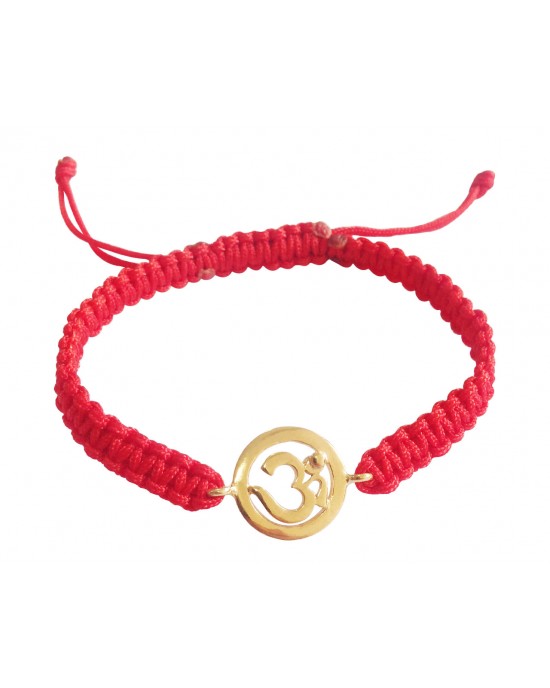 Gold Plated silver Om Rakhi