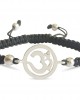 Auspicious Aum Charm Silver Bracelet for Girls