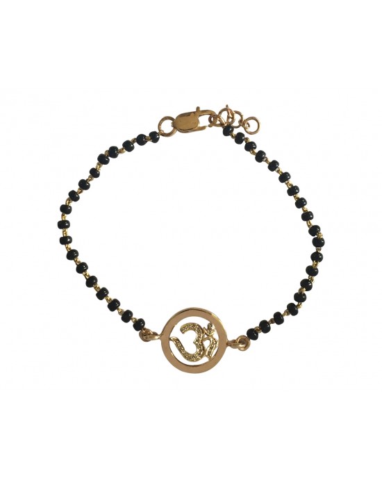 Om Diamond Bracelet on Mangalsutra Chain