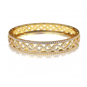 Alluring Diamond Bangle Pair