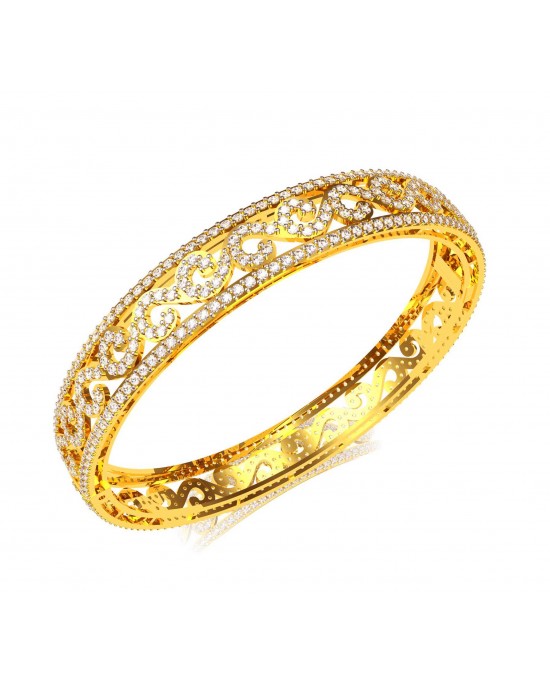 Alluring Diamond Bangle Pair