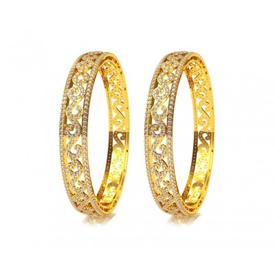 Alluring Diamond Bangle Pair