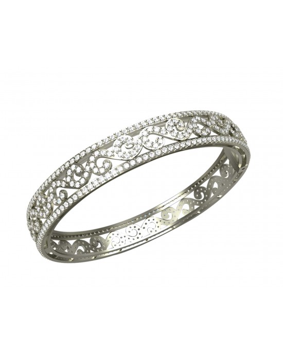 Alluring Diamond Bangle Pair