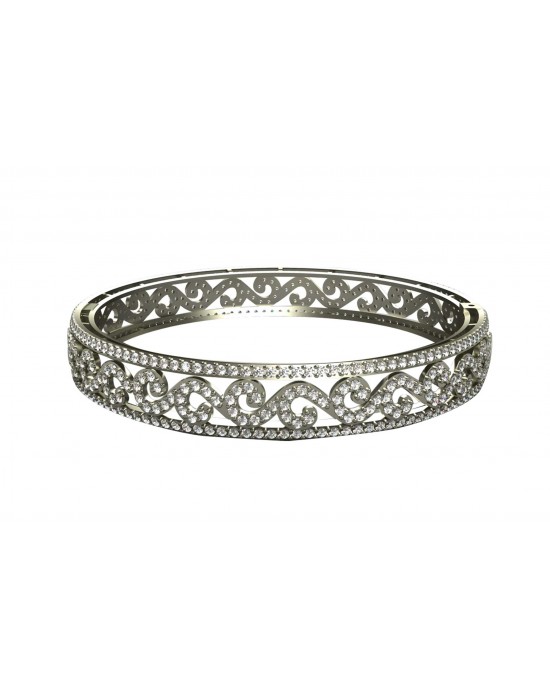 Alluring Diamond Bangle Pair