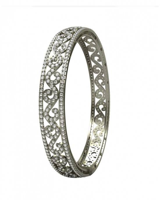 Alluring Diamond Bangle Pair