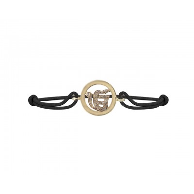 Ik Onkaar Gold Inside Diamond Bracelet