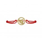 Ik Onkaar Border Diamond Bracelet in Gold