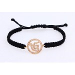 Ik Onkaar Bracelet in Gold with Diamonds