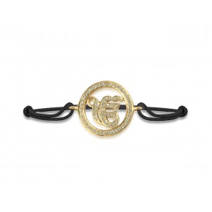 Ik Onkaar Bracelet in Gold with Diamonds