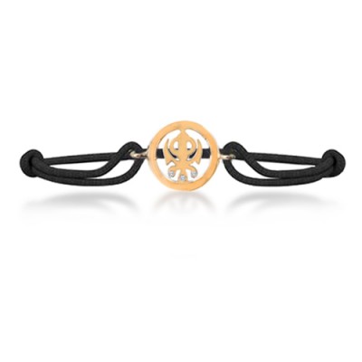 Khanda Bracelet in Gold 14 mm