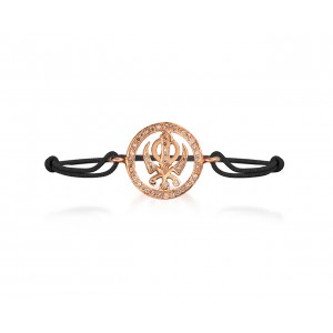 Khanda Bracelet in Gold with Diamonds 