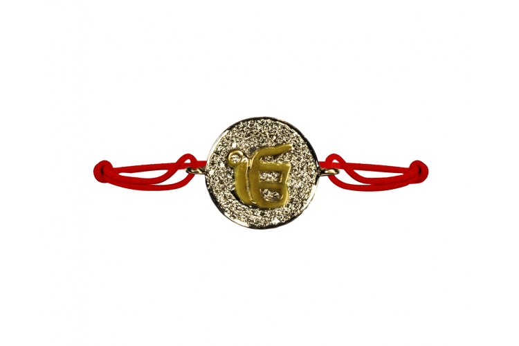 Ik Onkar Pave Diamond Bracelet