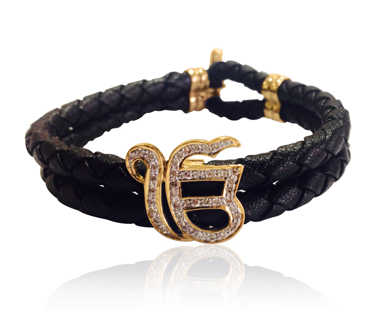 Large Ek Onkar Diamond Chain Bracelet – KAJ Fine Jewellery