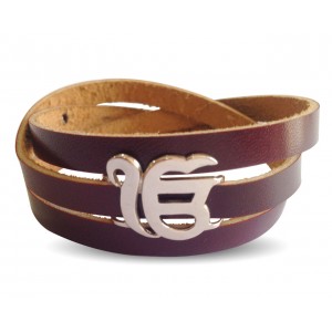 Ik Onkar On Leather Wrap