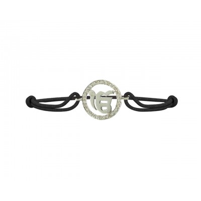 Ik Onkaar Border Diamond Bracelet