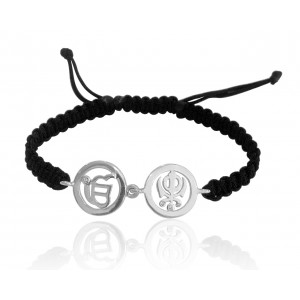 Ik Onkar & Khanda Silver Bracelet