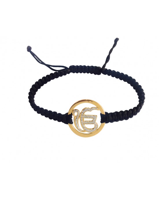 Ik Onkar Gold Bracelet