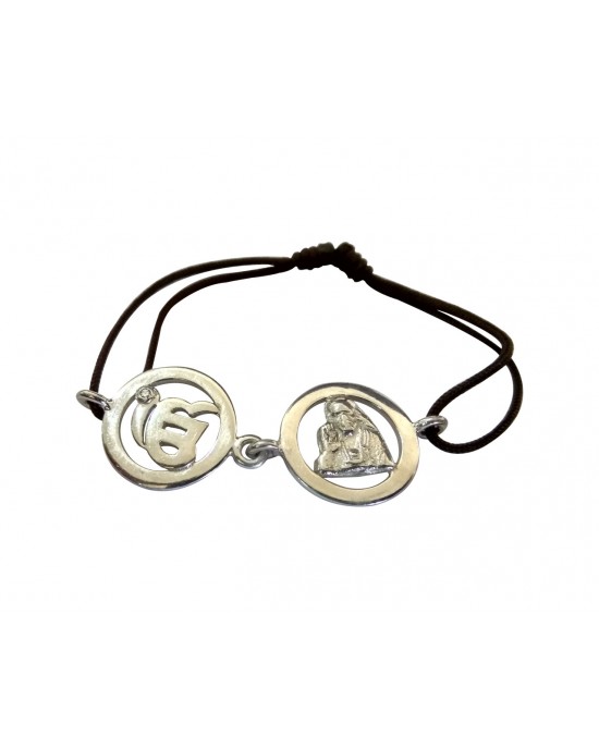 Ik Onkar & Sai Bracelet in Silver