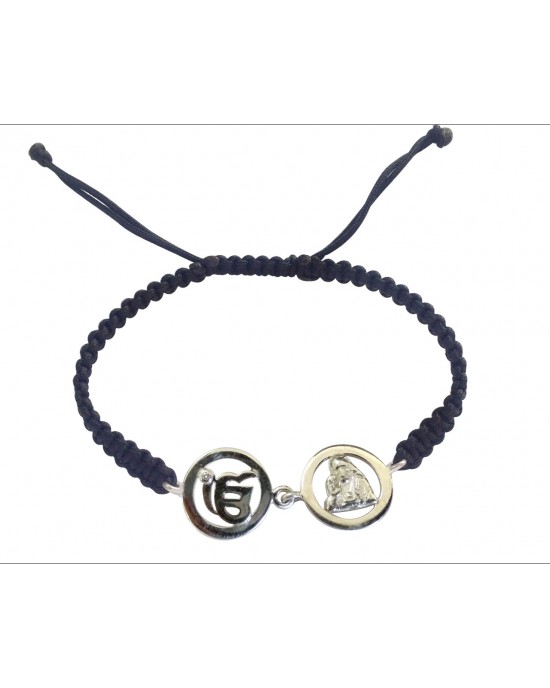 Ik Onkar & Sai Bracelet in Silver