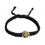 Khanda Gold Bracelet on Adjustable Thread