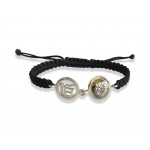 Ik Onkaar & Ganesh Silver Bracelet with 14mm charm