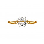 Sacral Chakra Bracelet in Silver 