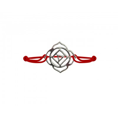 Root Chakra Bracelet in Silver 