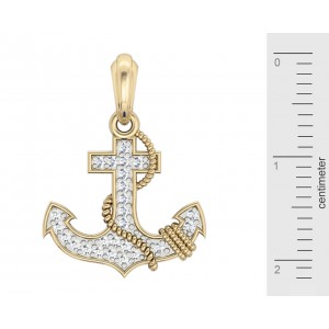 Anchor Charm in Gold