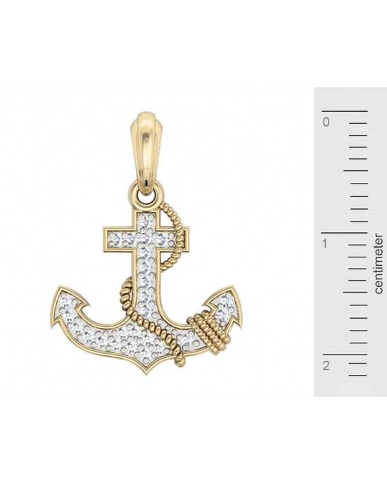 Anchor Charm in Gold