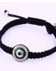 Evil Eye Bracelet in Silver with Diamonds