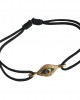 Evil Eye In Gold Bracelet with Enamel Work