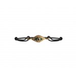 Evil Eye In Gold Bracelet with Enamel Work