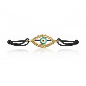 Evil Eye Gold Bracelet with diamonds