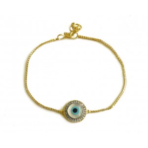 Distinctive New Evil Eye bracelet in gold