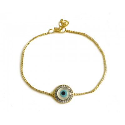 Distinctive New Evil Eye bracelet in gold