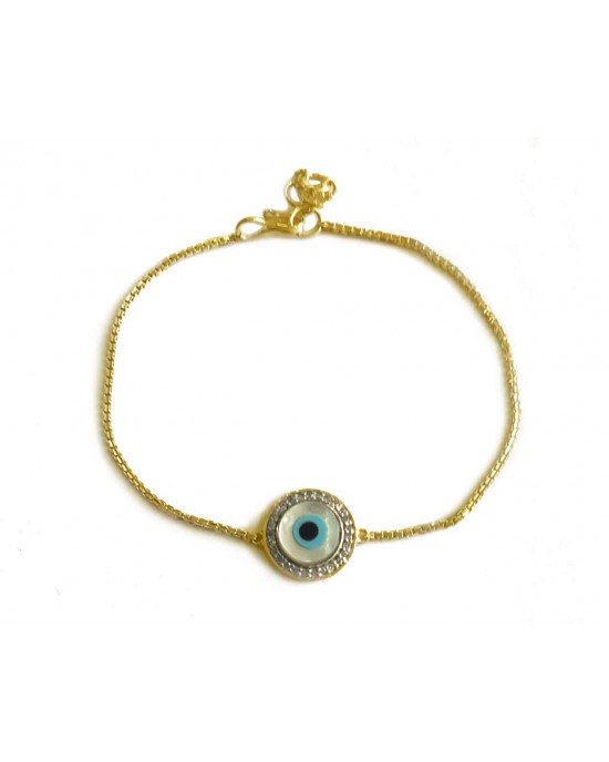 Distinctive New Evil Eye bracelet in gold