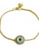 Distinctive New Evil Eye bracelet in gold