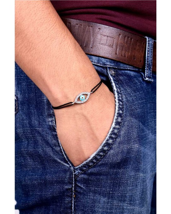 Evil Eye Enamel Diamond Bracelet