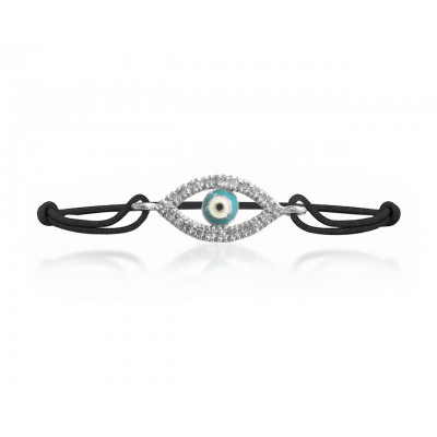 Evil Eye Enamel Diamond Bracelet