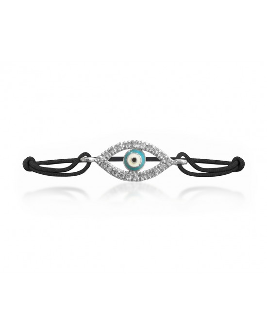 Evil Eye Enamel Diamond Bracelet