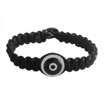 Evil eye bracelet in silver for Men