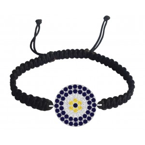 EVIL EYE SAPPHIRE & DIAMOND BRACELET