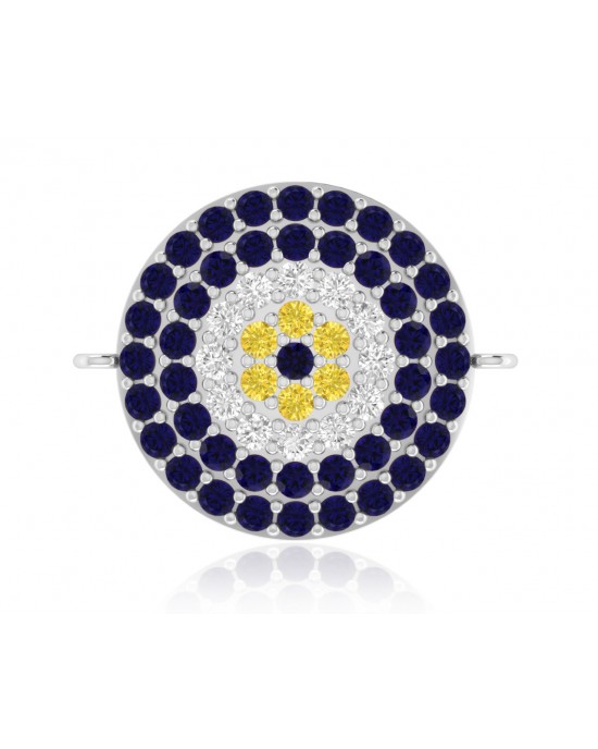 EVIL EYE SAPPHIRE & DIAMOND BRACELET