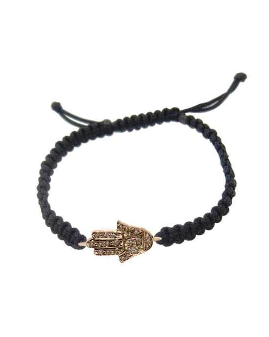 Fatima's Hand Gold and Diamond Bracelet