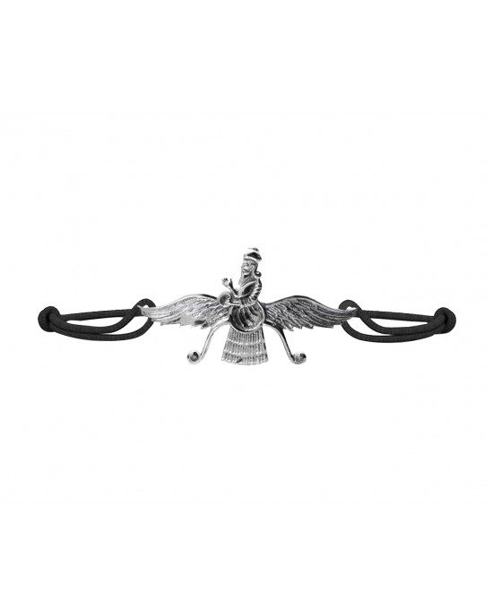 Faravahar In Silver Bracelet