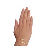 Fancy Gold Identity Bracelet for Women